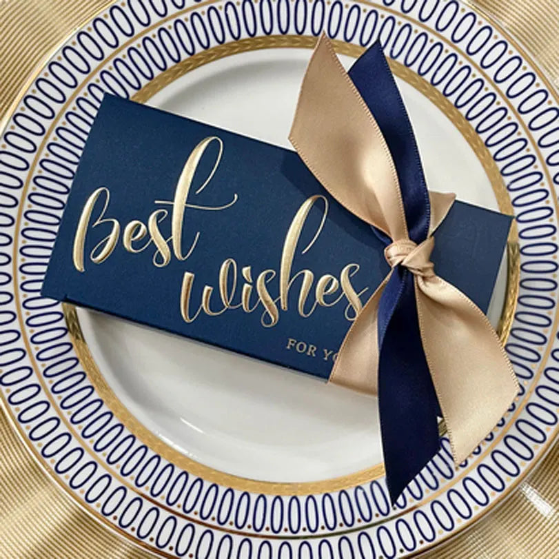 Wedding Favors Boxes Candy Gift Boxes with Creative Ribbon Rectangle Paper Sweets Box for Engagement Birthday Party Anniverary