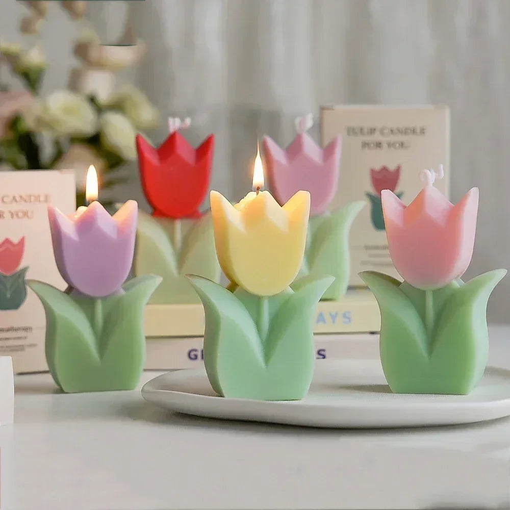 Tulip Flower Aromatherapy Candle