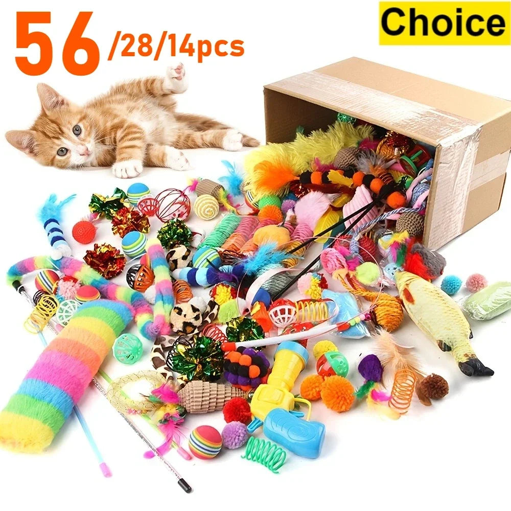 Mixed Cat Toy Pack – 14/28/56pcs
