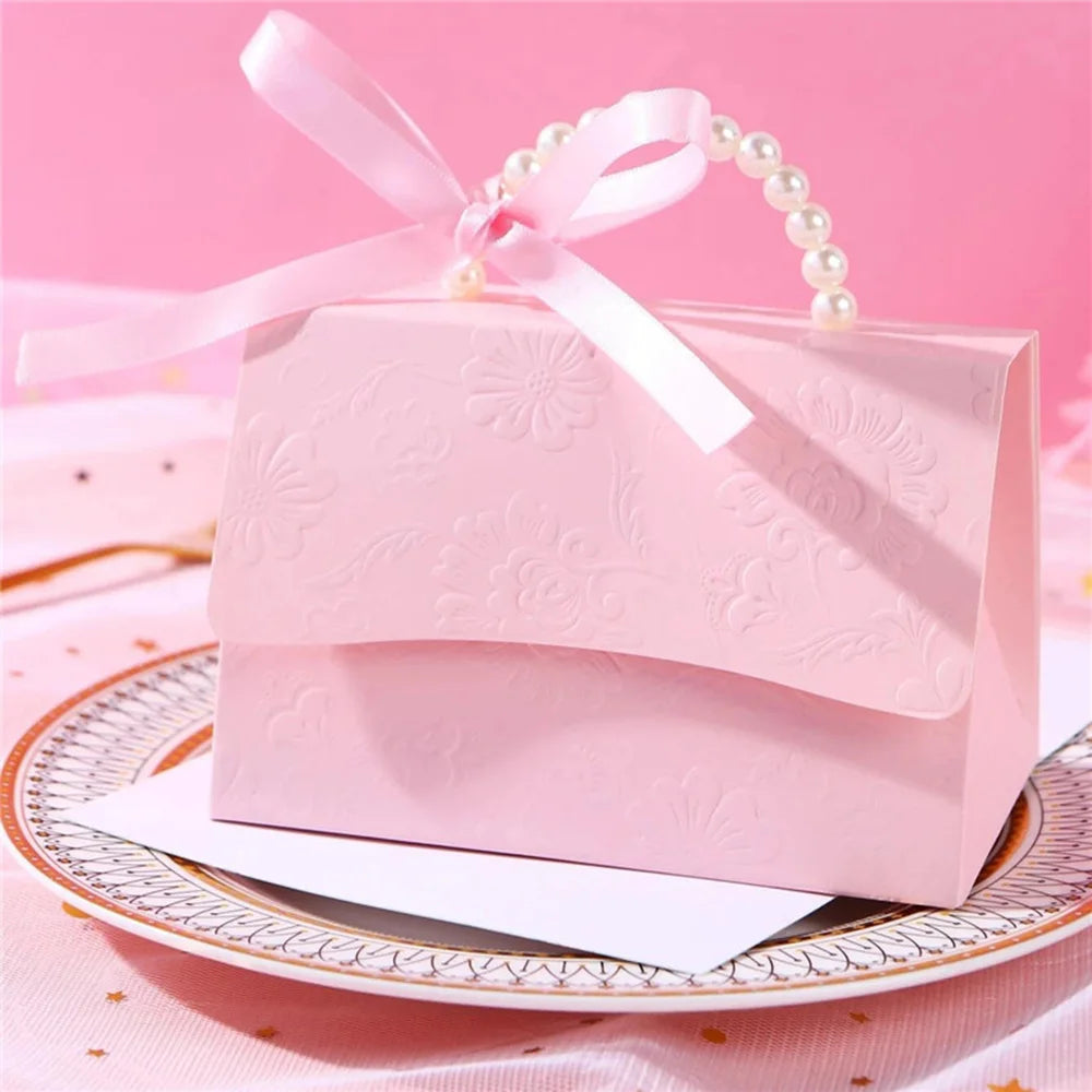 Wedding Favors Candy Box For Guests Portable Birthday Party Baby Shower Gift Boxes Mini Packaging Bags Party Decor