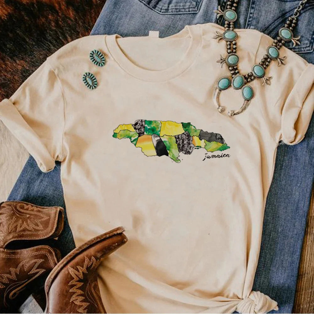 Jamaica T-shirt women Designer Tee