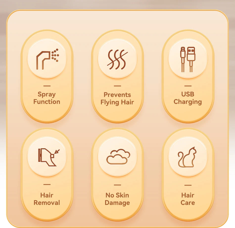 ROJECO Pet Steam Hair Comb