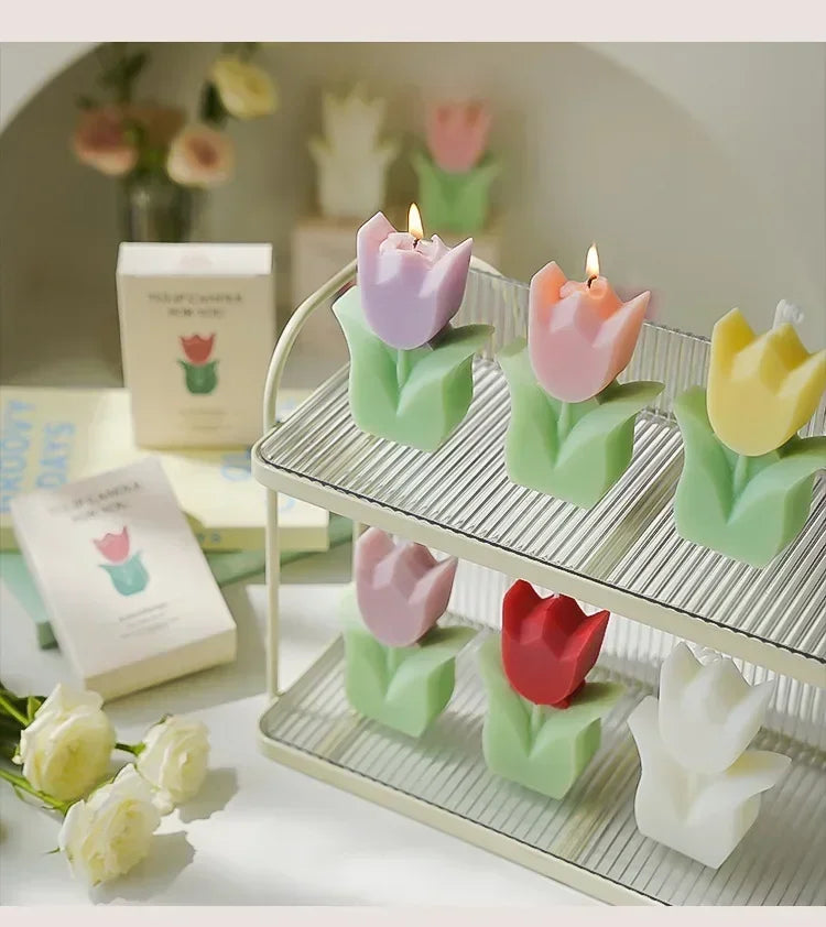 Tulip Flower Aromatherapy Candle