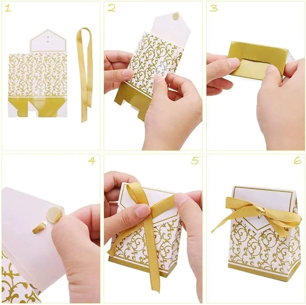 Boxes Favor Sweet Cake Gift Party Wedding Birthday Party Bag Ribbon Wedding Favor Boxes Candy Bag Cake Box For Wedding Party