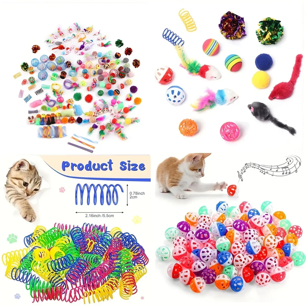 Mixed Cat Toy Pack – 14/28/56pcs