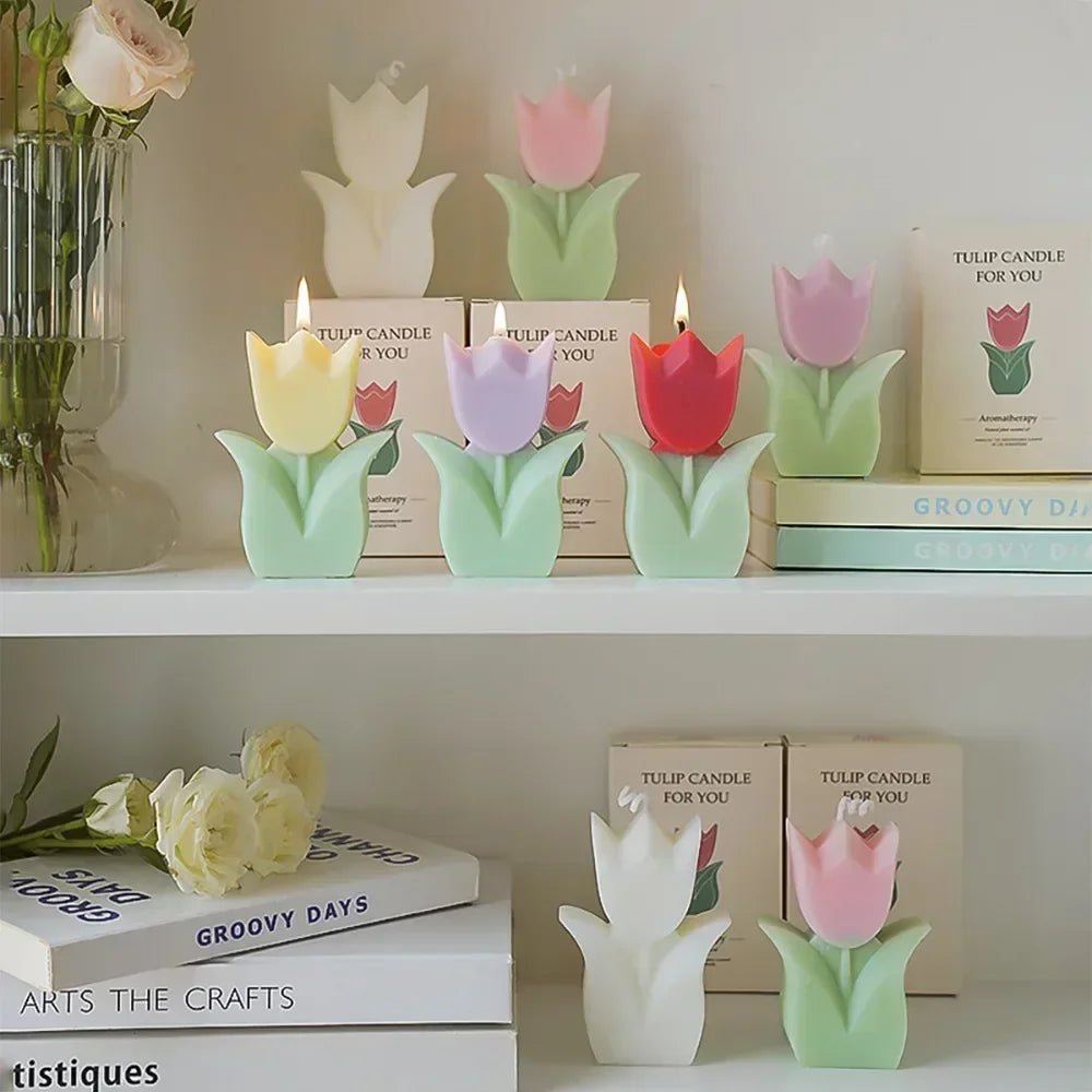 Tulip Flower Aromatherapy Candle