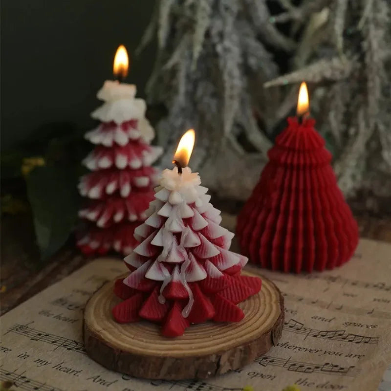 Handmade Christmas Tree Candle