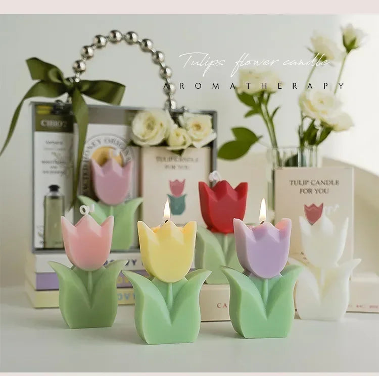 Tulip Flower Aromatherapy Candle