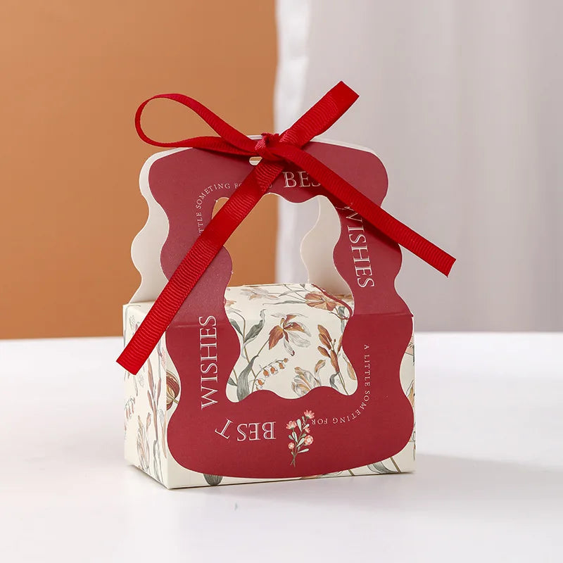 Gift Box Flower Boxes for Wedding Candy Paper Bags Bonbons Verpakking Baby Shower Party Favors Wedding Gifts for Guests