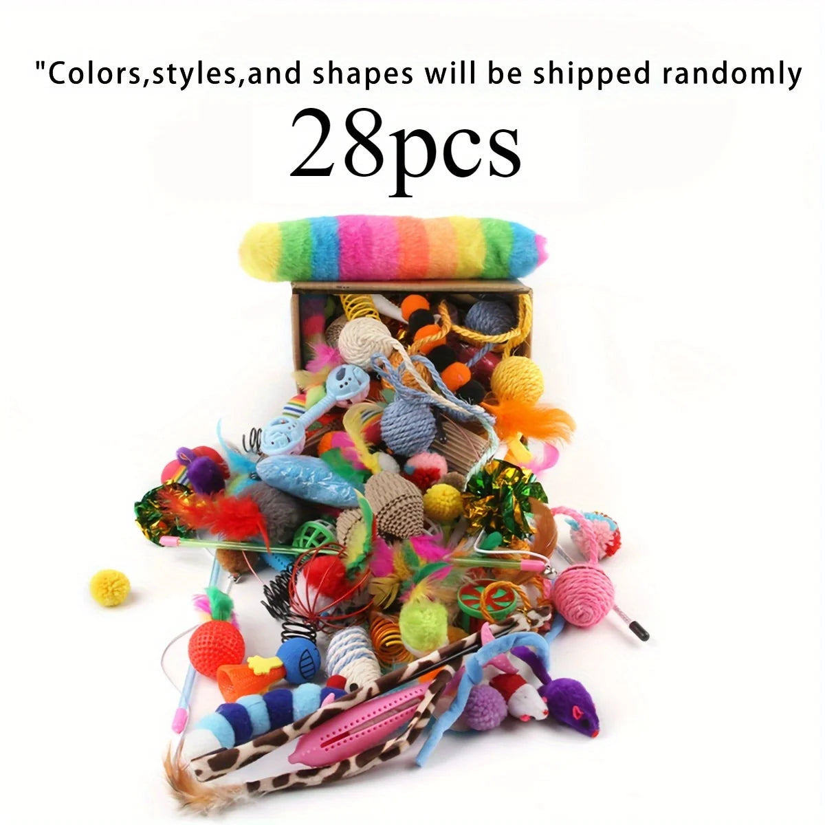 Mixed Cat Toy Pack – 14/28/56pcs